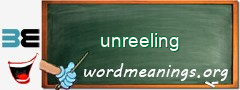 WordMeaning blackboard for unreeling